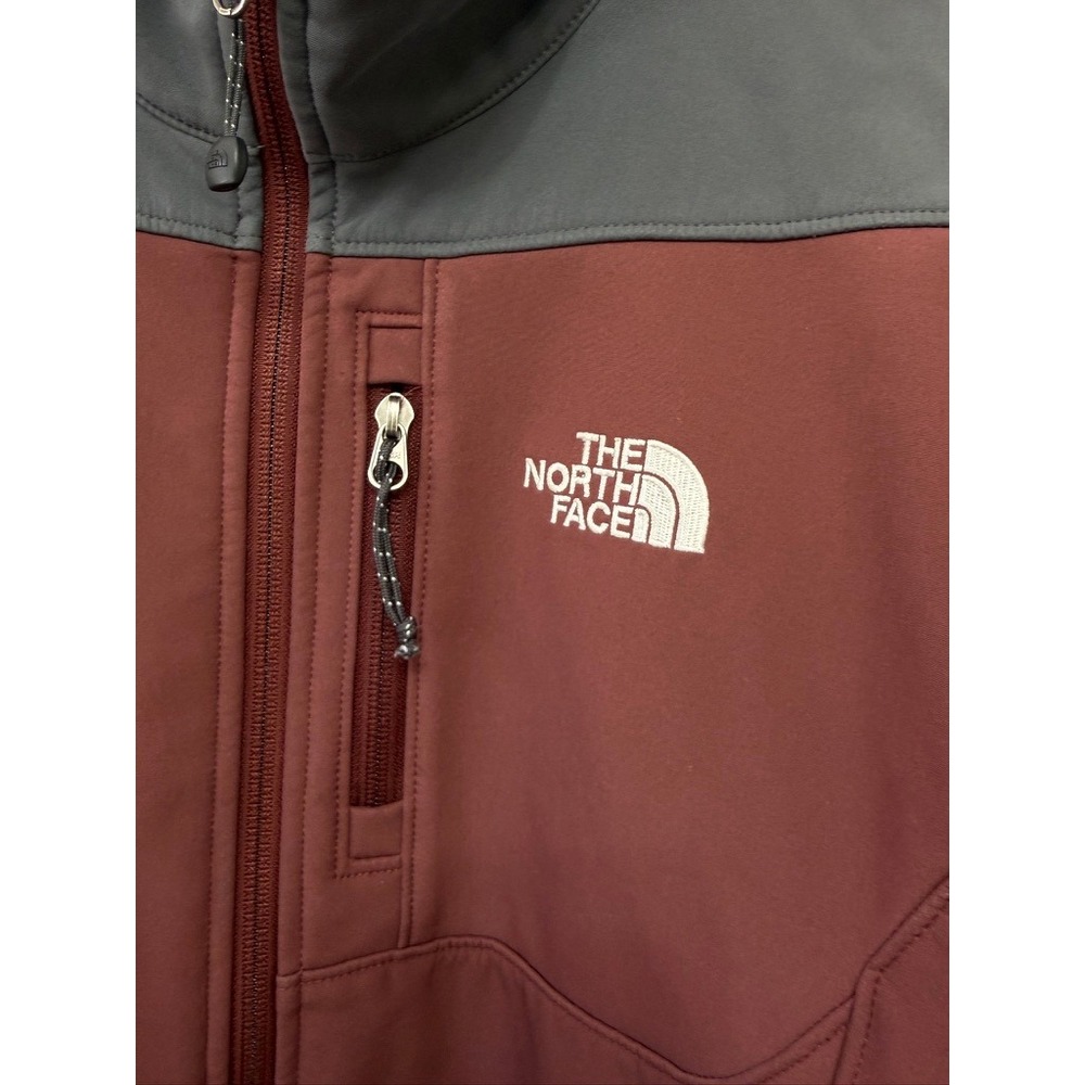 The North Face Apex Bionic Softshell Jacket Maroon Gray Hiking Women's - Picture 4 of 9
